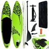 Inflatable Stand Up Surf Paddleboard Set 320 X 76 X 15 Cm, Suitable For Adults And Beginners - Green -rockbros-shop Inflatable Stand Up Paddleboard Set 320x76x15 cm Green 460662 0