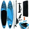 Inflatable Stand Up Paddleboard Set 366x76x15 Cm Blue -rockbros-shop Inflatable Stand Up Paddleboard Set 366x76x15 cm Blue 460655 0