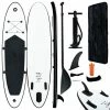 Inflatable Stand Up Paddleboard Set Black And White -rockbros-shop Inflatable Stand Up Paddleboard Set Black and White 457709 0