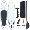 Inflatable Stand Up Paddleboard Set Blue And White 1 Inflatable Stand Up Paddleboard Set Blue And White -rockbros-shop Inflatable Stand Up Paddleboard Set Blue and White 432958 0