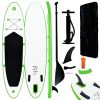 Inflatable Stand Up Paddleboard Set Green And White -rockbros-shop Inflatable Stand Up Paddleboard Set Green and White 457691 0