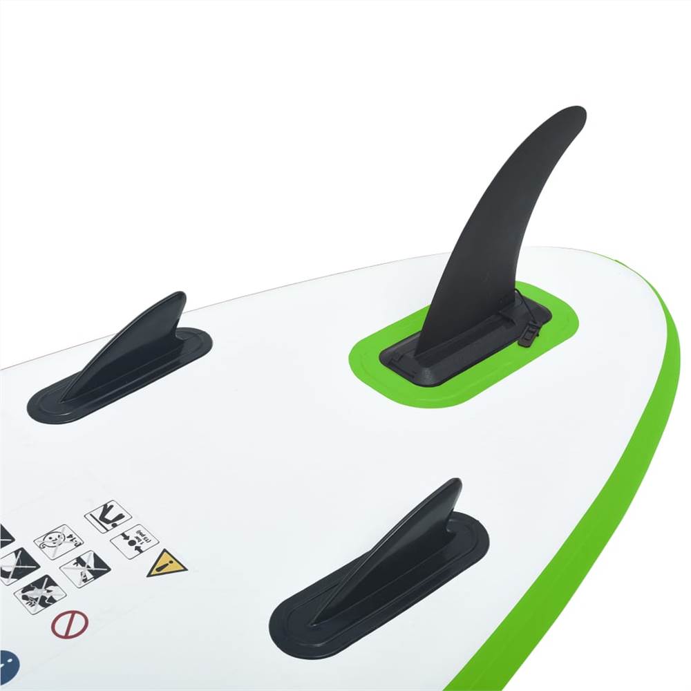 Inflatable Stand Up Paddleboard Set Green and White Inflatable Stand Up Paddleboard Set Green And White -rockbros-shop Inflatable Stand Up Paddleboard Set Green and White 457691 4