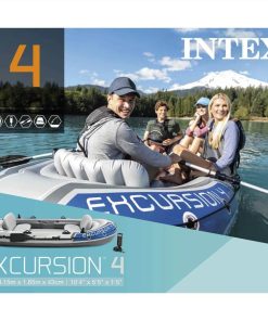 Intex Excursion 4 Set Inflatable Boat With Oars And Pump 68324NP -rockbros-shop Intex Excursion 4 Set Inflatable Boat with Oars and Pump 68324NP 497905 5