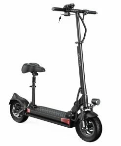 JOYOR Y5-S Electric Scooter With Seat 10 Inch Tires 13Ah 48V Battery 500W Brushless Motor 25Km/h Max Speed 120KG Load 36.9 Miles Long Range - Black -rockbros-shop JOYOR Y5S Electric Scooter 36 9 Miles Long Range 500W Motor Black 518138 2