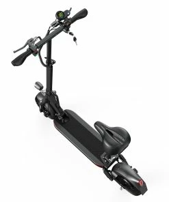 JOYOR Y5-S Electric Scooter With Seat 10 Inch Tires 13Ah 48V Battery 500W Brushless Motor 25Km/h Max Speed 120KG Load 36.9 Miles Long Range - Black -rockbros-shop JOYOR Y5S Electric Scooter 36 9 Miles Long Range 500W Motor Black 518138 5