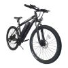 K3 Electric Bike 26*1.95 Inch Tire, 350W Motor 32km/h Max Speed, Dual 36V 10.4Ah Battery, 120kg Load - Black & White -rockbros-shop K3 Electric Bike 26 1 95 inch Tire Black White 518896 0