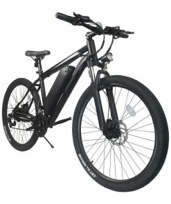 K3 Electric Bike 26*1.95 Inch Tire, 350W Motor 32km/h Max Speed, Dual 36V 10.4Ah Battery, 120kg Load - Black & White