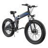 K5F Electric Bike 26*4.0 Inch Fat Tire, 500W Motor 35km/h Max Speed, 48V 10Ah Battery, Disc Brake, 120kg Load - Black & Blue 2 K5F Electric Bike 26*4.0 Inch Fat Tire, 500W Motor 35km/h Max Speed, 48V 10Ah Battery, Disc Brake, 120kg Load - Black & Blue -rockbros-shop K5F Electric Bike 26 4 0 inch Tire Black Blue 518900 0