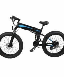 K5F Electric Bike 26*4.0 Inch Fat Tire, 500W Motor 35km/h Max Speed, 48V 10Ah Battery, Disc Brake, 120kg Load - Black & Blue 11 K5F Electric Bike 26*4.0 Inch Fat Tire, 500W Motor 35km/h Max Speed, 48V 10Ah Battery, Disc Brake, 120kg Load - Black & Blue -rockbros-shop K5F Electric Bike 26 4 0 inch Tire Black Blue 518900 3