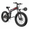 K5F Electric Bike 26*4.0 Inch Fat Tire, 500W Motor 35Km/h Max Speed, 48V 10Ah Battery, Disc Brake, 120kg Load - Black & Red 2 K5F Electric Bike 26*4.0 Inch Fat Tire, 500W Motor 35Km/h Max Speed, 48V 10Ah Battery, Disc Brake, 120kg Load - Black & Red -rockbros-shop K5F Electric Bike 26 4 0 inch Tire Black Red 518898 0