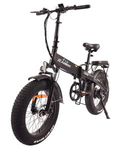 KAISDA K2 Pro Folding Electric Moped Bike Mountain Bicycle 20*4.0 Inch Fat Tire Bafang 350W Motor Max Speed 25Km/h 48V 12.8AH Battery Max Load 150KG SHIMANO 21 Speed APP Control - Black -rockbros-shop KAISDA K2 Pro 20 4 0 inch Fat Tire Folding Electric Moped Bike 509053 3