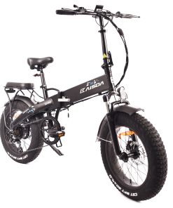 KAISDA K2 Pro Folding Electric Moped Bike Mountain Bicycle 20*4.0 Inch Fat Tire Bafang 350W Motor Max Speed 25Km/h 48V 12.8AH Battery Max Load 150KG SHIMANO 21 Speed APP Control - Black -rockbros-shop KAISDA K2 Pro 20 4 0 inch Fat Tire Folding Electric Moped Bike 509053 4