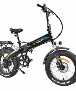 KAISDA K2P PRO Folding Electric Moped Bike 20*4.0 Inch Fat Tire Bafang 750W Motor 48V 15Ah Battery 25Km/h Speed Shimano 7 Speed 130KG Max Load - Orange Blue