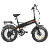 KAISDA K2P PRO Folding Electric Moped Bike 20*4.0 Inch Fat Tire Bafang 750W Motor 48V 15Ah Battery 25Km/h Speed Shimano 7 Speed 130KG Max Load - Red Blue -rockbros-shop KAISDA K2P PRO Folding Electric Bike Red Blue 519489 0