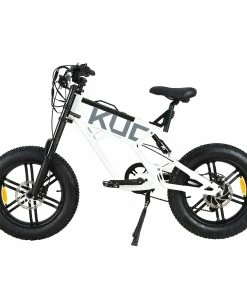 KUGOO T01 Electric Bicycle 48V 500W Motor 13Ah Battery 20*4.0 Inch Fat Tires 38Km/h Max Speed Shimano 7-Speed Gears Hydraulic Brakes 50-65KM Mileage 150KG Load Electric Mountain Bike - White -rockbros-shop KUGOO T01 Electric Bicycle 48V 500W Motor 13Ah Battery White 517458 1
