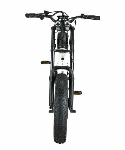 KUGOO T01 Electric Bicycle 48V 500W Motor 13Ah Battery 20*4.0 Inch Fat Tires 38Km/h Max Speed Shimano 7-Speed Gears Hydraulic Brakes 50-65KM Mileage 150KG Load Electric Mountain Bike - White -rockbros-shop KUGOO T01 Electric Bicycle 48V 500W Motor 13Ah Battery White 517458 4