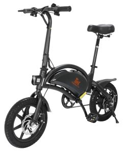 KugooKirin V1 (KIRIN B2) Folding Moped Electric Bike With Pedals 400W Brushless Motor Max Speed 45km/h 7.5AH Lithium Battery Disc Brake 14 Inch Pneumatic Tires Smart App Control Child Saddle - Black 4 KugooKirin V1 (KIRIN B2) Folding Moped Electric Bike With Pedals 400W Brushless Motor Max Speed 45km/h 7.5AH Lithium Battery Disc Brake 14 Inch Pneumatic Tires Smart App Control Child Saddle - Black -rockbros-shop KUGOO V1 Folding Moped Electric Bike 12 Inch Black 466017 2 1