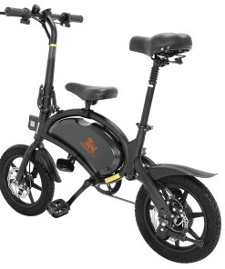[Ship To UK] KugooKirin V1 (KIRIN B2) Folding Moped Electric Bike E-Scooter With Pedals 400W Brushless Motor Max Speed 45km/h 7.5AH Lithium Battery Disc Brake 14 Inch Pneumatic Tires Smart App Control Child Saddle - Black -rockbros-shop KUGOO V1 Folding Moped Electric Bike 12 Inch Black 466017 3