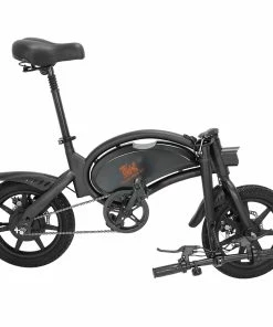 KugooKirin V1 (KIRIN B2) Folding Moped Electric Bike With Pedals 400W Brushless Motor Max Speed 45km/h 7.5AH Lithium Battery Disc Brake 14 Inch Pneumatic Tires Smart App Control Child Saddle - Black 12 KugooKirin V1 (KIRIN B2) Folding Moped Electric Bike With Pedals 400W Brushless Motor Max Speed 45km/h 7.5AH Lithium Battery Disc Brake 14 Inch Pneumatic Tires Smart App Control Child Saddle - Black -rockbros-shop KUGOO V1 Folding Moped Electric Bike 12 Inch Black 466017 4 1
