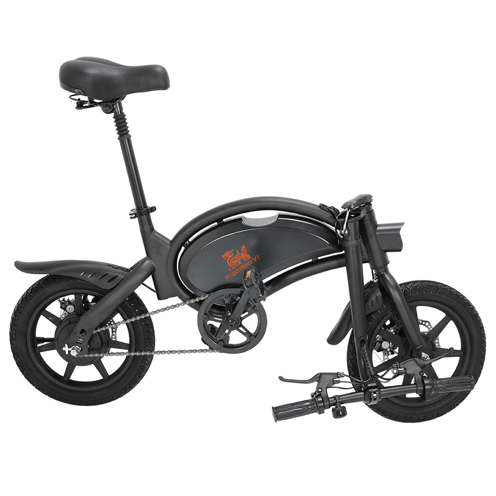 KugooKirin V1 (KIRIN B2) Folding Moped Electric Bike with Pedals 400W Brushless Motor Max Speed 45km/h 7.5AH Lithium Battery Disc Brake 14 Inch Pneumatic Tires Smart App Control Child Saddle - Black KugooKirin V1 (KIRIN B2) Folding Moped Electric Bike With Pedals 400W Brushless Motor Max Speed 45km/h 7.5AH Lithium Battery Disc Brake 14 Inch Pneumatic Tires Smart App Control Child Saddle - Black -rockbros-shop KUGOO V1 Folding Moped Electric Bike 12 Inch Black 466017 4 1