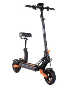 KugooKirin KUKIRIN G2 MAX Electric Scooter 10*2.75 Inch Off-road Pneumatic Tires 1000W Brushless Motor 55Km/h Max Speed 48V 20Ah Battery 80km Range 3 Speed Modes 120KG Max Load Dual Disc Brakes Detachable Seat Adjustable Handlebar Height