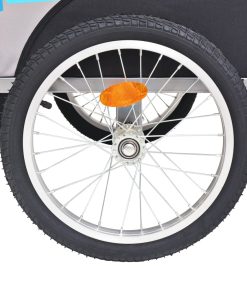 Kids' Bicycle Trailer Grey And Blue 30 Kg 6 Kids' Bicycle Trailer Grey And Blue 30 Kg -rockbros-shop Kids Bicycle Trailer Grey and Blue 30 kg 432628 4