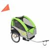 Kids' Bicycle Trailer Grey And Green 30 Kg 1 Kids' Bicycle Trailer Grey And Green 30 Kg -rockbros-shop Kids Bicycle Trailer Grey and Green 30 kg 432993 0