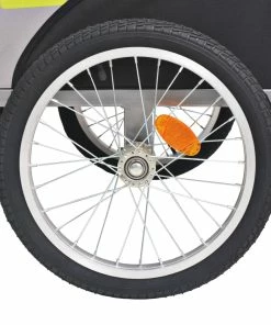 Kids' Bicycle Trailer Grey And Green 30 Kg -rockbros-shop Kids Bicycle Trailer Grey and Green 30 kg 432993 4