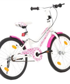 Kids Bike 20 Inch Pink And White -rockbros-shop Kids Bike 20 inch Pink and White 487906 2