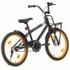 Kids Bike With Front Carrier 20 Inch Black And Orange 1 Kids Bike With Front Carrier 20 Inch Black And Orange -rockbros-shop Kids Bike with Front Carrier 20 inch Black and Orange 487508 0