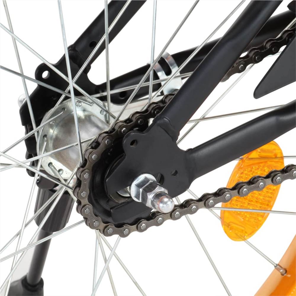 Kids Bike with Front Carrier 20 inch Black and Orange Kids Bike With Front Carrier 20 Inch Black And Orange -rockbros-shop Kids Bike with Front Carrier 20 inch Black and Orange 487508 1