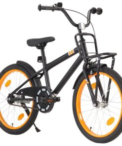 Kids Bike With Front Carrier 20 Inch Black And Orange 5 Kids Bike With Front Carrier 20 Inch Black And Orange -rockbros-shop Kids Bike with Front Carrier 20 inch Black and Orange 487508 3