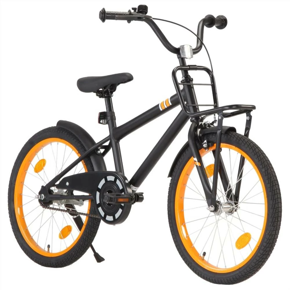 Kids Bike With Front Carrier 20 Inch Black And Orange 6 Kids Bike With Front Carrier 20 Inch Black And Orange - Image 4