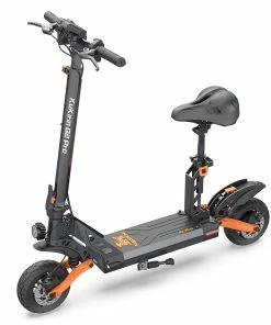 KugooKirin KuKirin G2 PRO Adventurers Dream Folding Electric Scooter 9 Inch Pneumatic Tire 600W Brushless Motor 48V 15AH Battery Max Speed 45km/h Max Range 55KM HD LCD Display Dual Disc Brake Led Light With Seat - Black -rockbros-shop KuKirin G2 Pro Electric Scooter 600W Motor 48V 15Ah Battery 517054 2