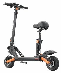 KugooKirin KuKirin G2 PRO Adventurers Dream Folding Electric Scooter 9 Inch Pneumatic Tire 600W Brushless Motor 48V 15AH Battery Max Speed 45km/h Max Range 55KM HD LCD Display Dual Disc Brake Led Light With Seat - Black -rockbros-shop KuKirin G2 Pro Electric Scooter 600W Motor 48V 15Ah Battery 517054 4