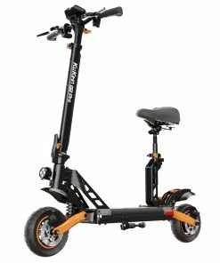 KugooKirin KuKirin G2 PRO Adventurers Dream Folding Electric Scooter 9 Inch Pneumatic Tire 600W Brushless Motor 48V 15AH Battery Max Speed 45km/h Max Range 55KM HD LCD Display Dual Disc Brake Led Light With Seat - Black -rockbros-shop KuKirin G2 Pro Electric Scooter 600W Motor 48V 15Ah Battery 517054 5