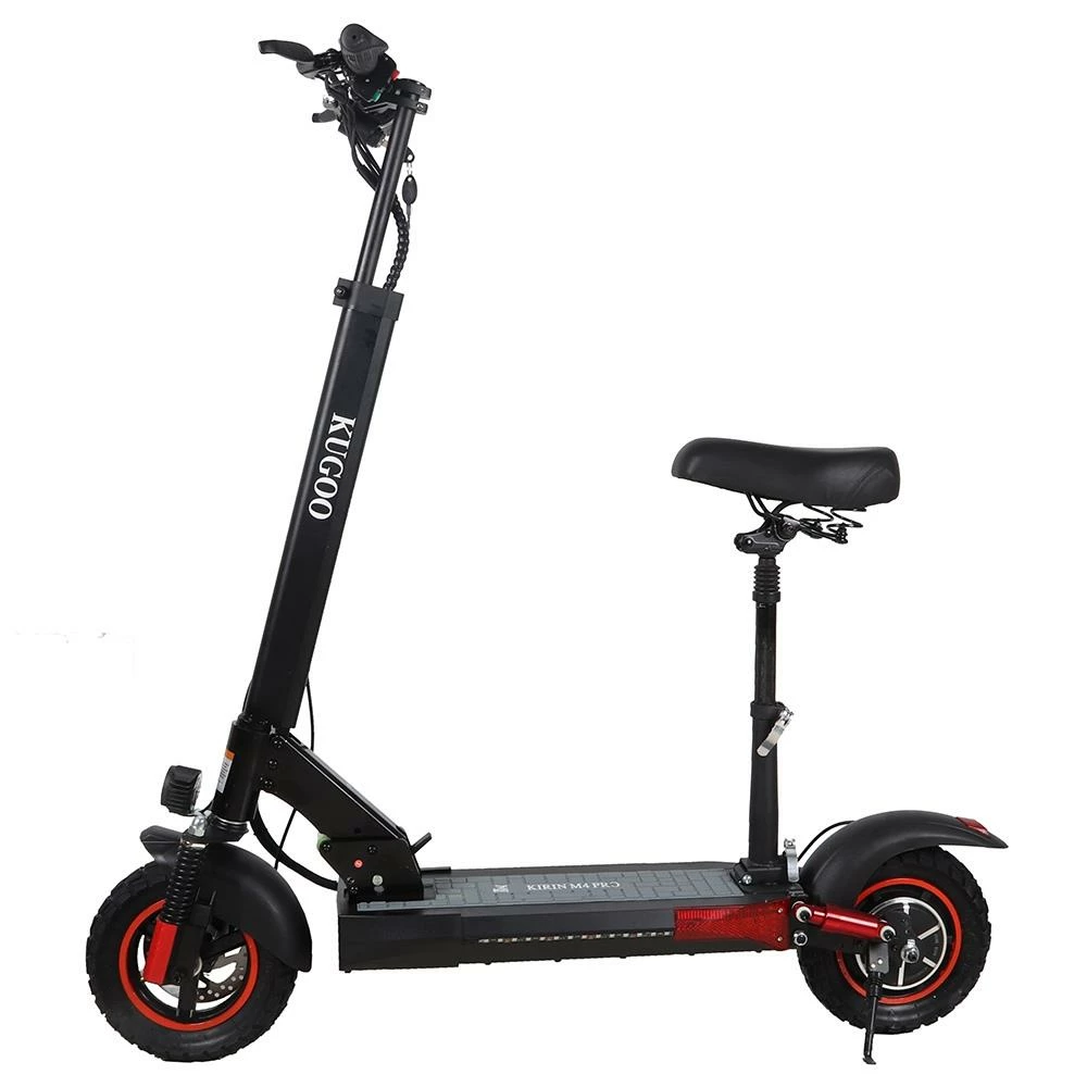 KugooKirin M4 PRO Foldable Electric Scooter Upgraded Version 10 Inch Off-Road Tyre 500W Brushless Motor 48V 18Ah Battery 3 Speed Modes Dual Disc Brake Max Speed 45KM/h LED Display 70KM Long Range With Seat Removable Saddle - Black 3 KugooKirin M4 PRO Foldable Electric Scooter Upgraded Version 10 Inch Off-Road Tyre 500W Brushless Motor 48V 18Ah Battery 3 Speed Modes Dual Disc Brake Max Speed 45KM/h LED Display 70KM Long Range With Seat Removable Saddle - Black