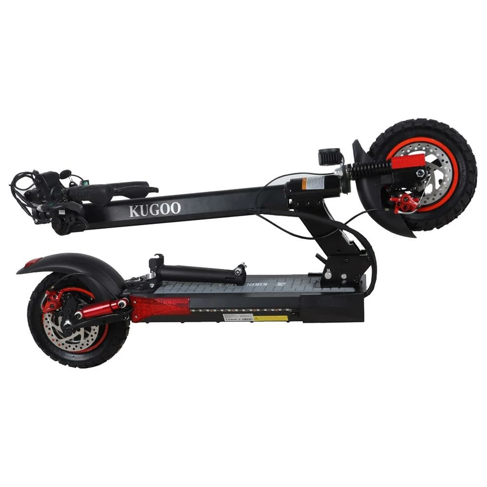 KugooKirin M4 PRO Foldable Electric Scooter Upgraded Version 10 Inch Off-Road Tyre 500W Brushless Motor 48V 18Ah Battery 3 Speed Modes Dual Disc Brake Max Speed 45KM/h LED Display 70KM Long Range With Seat Removable Saddle - Black 8 KugooKirin M4 PRO Foldable Electric Scooter Upgraded Version 10 Inch Off-Road Tyre 500W Brushless Motor 48V 18Ah Battery 3 Speed Modes Dual Disc Brake Max Speed 45KM/h LED Display 70KM Long Range With Seat Removable Saddle - Black - Image 6