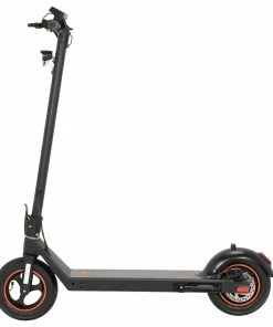 KugooKirin S4 10 Inch Pneumatic Tire Folding Electric Scooter Big Touch Dashboard 10Ah Battery 350W Motor 3 Speed Modes Max 35km/h 40KM Max Range EABS+Rear Disc Brake Easily Folded - Black