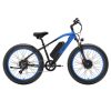 LANKELEISI MG740 PLUS Electric Bike 26*4.0'' Tires 1000W*2 Dual Motor 20Ah Battery 49km/h Max Speed - Black & Blue -rockbros-shop LANKELEISI MG740 PLUS Electric Bike Black Blue 519177 0