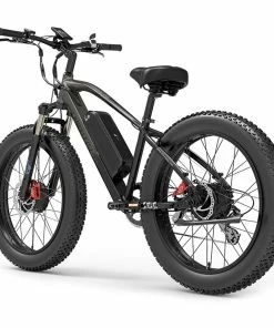 LANKELEISI MG740 PLUS Electric Bike 26*4.0'' Tires 1000W*2 Dual Motor 20Ah Battery 49km/h Max Speed - Black & Grey -rockbros-shop LANKELEISI MG740 PLUS Electric Bike Black Grey 519176 3