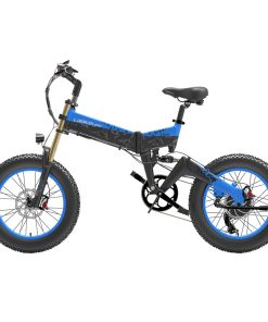 LANKELEISI X3000 Plus Folding Electric Mountain Bike Big Fork 20*4.0 Inch Fat Tires 48V 1000W Motor 17.5Ah Battery 43Km/h Max Speed Shimano 7-Speed Gear IP54 Waterproof - Black & Blue 4 LANKELEISI X3000 Plus Folding Electric Mountain Bike Big Fork 20*4.0 Inch Fat Tires 48V 1000W Motor 17.5Ah Battery 43Km/h Max Speed Shimano 7-Speed Gear IP54 Waterproof - Black & Blue -rockbros-shop LANKELEISI X3000 Plus Folding Electric Mountain Bike Big Blue 516918 1