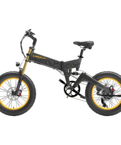 LANKELEISI X3000 Plus Folding Electric Mountain Bike Big Fork 20*4.0 Inch Fat Tires 48V 1000W Motor 17.5Ah Battery 43Km/h Max Speed Shimano 7-Speed Gear IP54 Waterproof - Black & Grey 4 LANKELEISI X3000 Plus Folding Electric Mountain Bike Big Fork 20*4.0 Inch Fat Tires 48V 1000W Motor 17.5Ah Battery 43Km/h Max Speed Shimano 7-Speed Gear IP54 Waterproof - Black & Grey -rockbros-shop LANKELEISI X3000 Plus Folding Electric Mountain Bike Big Grey 516919 1
