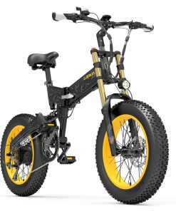 LANKELEISI X3000 Plus Folding Electric Mountain Bike Big Fork 20*4.0 Inch Fat Tires 48V 1000W Motor 17.5Ah Battery 43Km/h Max Speed Shimano 7-Speed Gear IP54 Waterproof - Black & Grey 6 LANKELEISI X3000 Plus Folding Electric Mountain Bike Big Fork 20*4.0 Inch Fat Tires 48V 1000W Motor 17.5Ah Battery 43Km/h Max Speed Shimano 7-Speed Gear IP54 Waterproof - Black & Grey -rockbros-shop LANKELEISI X3000 Plus Folding Electric Mountain Bike Big Grey 516919 4