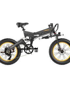 LANKELEISI X3000 Plus Folding Electric Mountain Bike 20*4.0 Inch Fat Tires 1000W Motor 40Km/h Max Speed 48V 17.5Ah Battery 100KM Range 180KG Max Load Shimano 7 Speed Double Shock Absorption - Grey 4 LANKELEISI X3000 Plus Folding Electric Mountain Bike 20*4.0 Inch Fat Tires 1000W Motor 40Km/h Max Speed 48V 17.5Ah Battery 100KM Range 180KG Max Load Shimano 7 Speed Double Shock Absorption - Grey -rockbros-shop LANKELEISI X3000 Plus Folding Electric Mountain Bike Grey 502671 2