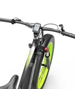 LANKELEISI XC4000 Electric Bike 26*4.0 Inch Fat Tires 1000W Motor 40Km/h Max Speed 48V 17.5Ah Battery Shimano 7 Speed 120Km Range 180Kg Max Load - Green -rockbros-shop LANKELEISI XC4000 Electric Bike 48V 1000W Motor Green 502660 4