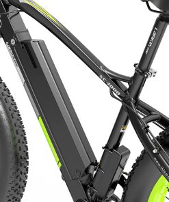 LANKELEISI XC4000 Electric Bike 26*4.0 Inch Fat Tires 1000W Motor 40Km/h Max Speed 48V 17.5Ah Battery Shimano 7 Speed 120Km Range 180Kg Max Load - Green -rockbros-shop LANKELEISI XC4000 Electric Bike 48V 1000W Motor Green 502660 5