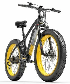 LANKELEISI XC4000 Electric Bike 26*4.0 Inch Fat Tires 1000W Motor 40Km/h Max Speed 48V 17.5Ah Battery Shimano 7 Speed 120Km Range 1800Kg Max Load - Yellow 7 LANKELEISI XC4000 Electric Bike 26*4.0 Inch Fat Tires 1000W Motor 40Km/h Max Speed 48V 17.5Ah Battery Shimano 7 Speed 120Km Range 1800Kg Max Load - Yellow -rockbros-shop LANKELEISI XC4000 Electric Bike 48V 1000W Motor Yellow 502659 1