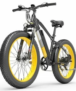 LANKELEISI XC4000 Electric Bike 26*4.0 Inch Fat Tires 1000W Motor 40Km/h Max Speed 48V 17.5Ah Battery Shimano 7 Speed 120Km Range 1800Kg Max Load - Yellow 8 LANKELEISI XC4000 Electric Bike 26*4.0 Inch Fat Tires 1000W Motor 40Km/h Max Speed 48V 17.5Ah Battery Shimano 7 Speed 120Km Range 1800Kg Max Load - Yellow -rockbros-shop LANKELEISI XC4000 Electric Bike 48V 1000W Motor Yellow 502659 2