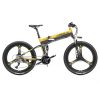 LANKELEISI XT750 Electric Bike Sports Version 26*1.95 Inch Kenda Tire 500W Motor 35KM/H 48V 14.5Ah Battery 100KM Range Shimano 27 Speed - Yellow
